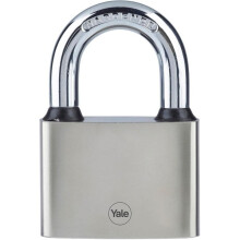 Yale Iron Disc Padlock 70mm Nickel Plated Hardened Steel Shackle Y112/70/137/1
