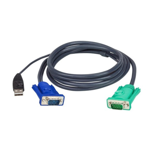 Aten KVM 1.2M Cable For Keyboard Video Mouse 2L-5201U