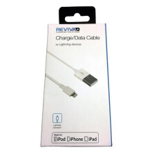 Reviva Mfi Certified Lightning To Usb-A Cable Male 1 M White Ip5Usbdatwhre