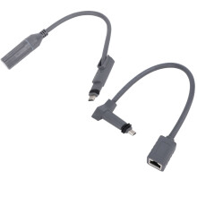 2 piezas de adaptador SPX macho a RJ45 hembra 26AWG Gen2