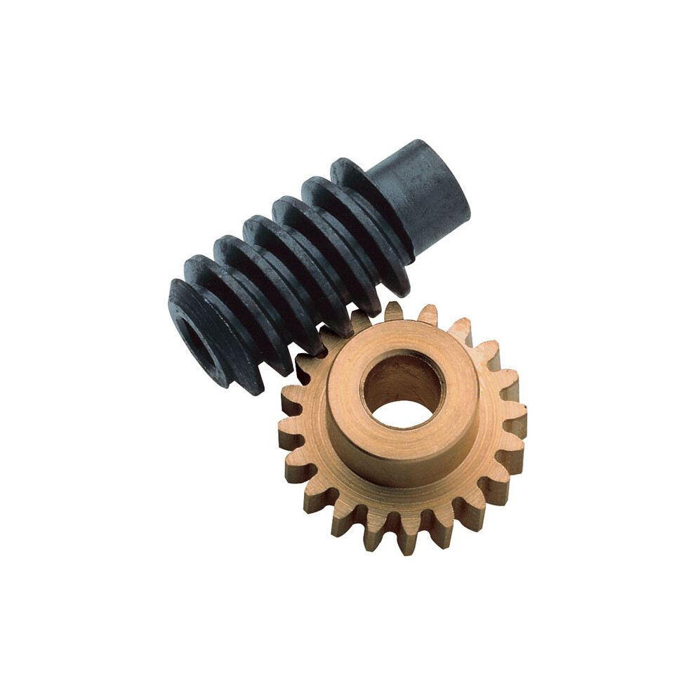 Rapid Brass Gear And Steel Worm Drive Set 1:20 (3Mm Bores)