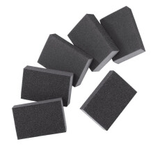 Sanding Blocks 6 Pack Abrasive Foam Sponge Blocks for Smoothing Wood Metal and Painted Surfaces