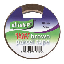 Buff Heavy Duty Packaging Tape 48mm x 50m 6 Pack 300m Total Strong Adhesive Tape for Carton Sealing and Shipping