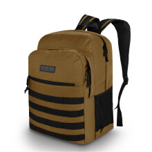 Wrangler Tradesman Backpack, Water Resistant Casual Daypack for Travel Work School, Khaki, L, Modern