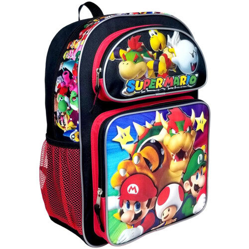 Super Mario SUPER MARIO Bros Super Bowser Large Backpack #NN43718, Black, L, Backpack 1