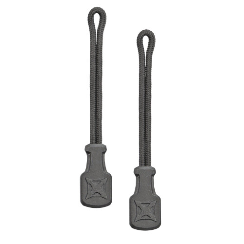 Vertx Rapid Access Zipper Pull Tab Kit, Replacement Puller for Backpack, Luggage, Bag, Handbag, Smoke Grey, One size