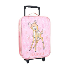 mybagstory Bambi Suitcase - Pink - Children - Luggage - Travel - Holiday - Suitcase Girls - Size 42 cm - Wheels - Gift Idea, Bambi, Pink, Bambi Pink,