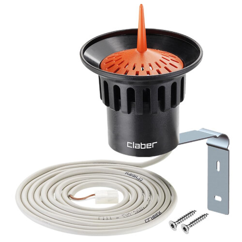 Claber Claber 90915 Rain Sensor, Black/Orange/Grey