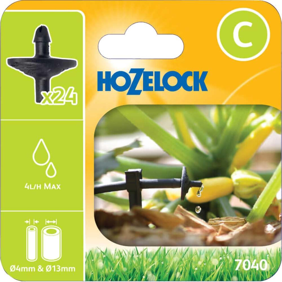 Hozelock 7040 Pinch Drip Dripper (Pack 24)
