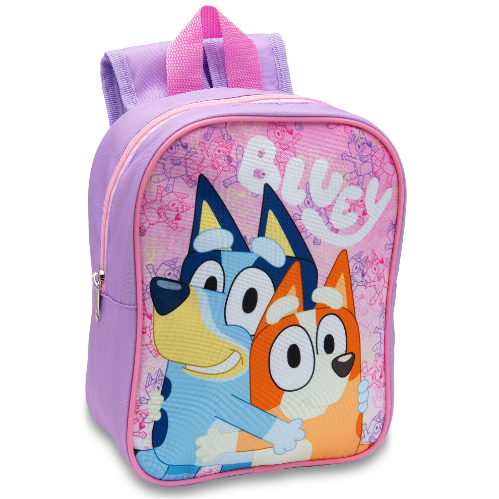 Bluey Kids Backpack Preschool Bag Toddlers Girls Mini Nursery Rucksack - Ages 1-3 Years - Pink