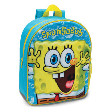 SPONGEBOB SQUAREPANTS Childrens 3D Backpack Kids School Bag Travel Lunch Rucksack