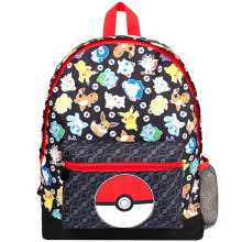 Pok?mon School Backpack for Boys & Girls 2 Compartment Travel Rucksack for Kids Adjustable Shoulder straps and Mesh Pocket