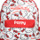 Hello Kitty Hello Kitty Personalised Girls Backpack Bag Rucksack School, White Red 2