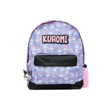 Hello Kitty Kuromi Girls School Backpack | Teens and Kids Travel Rucksack with Charm | Cute Anime Bag Sanrio Gifts