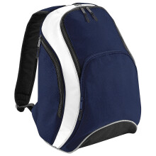 BagBase BG571FNWH Teamwear Backpack - French Navy/White, Medium