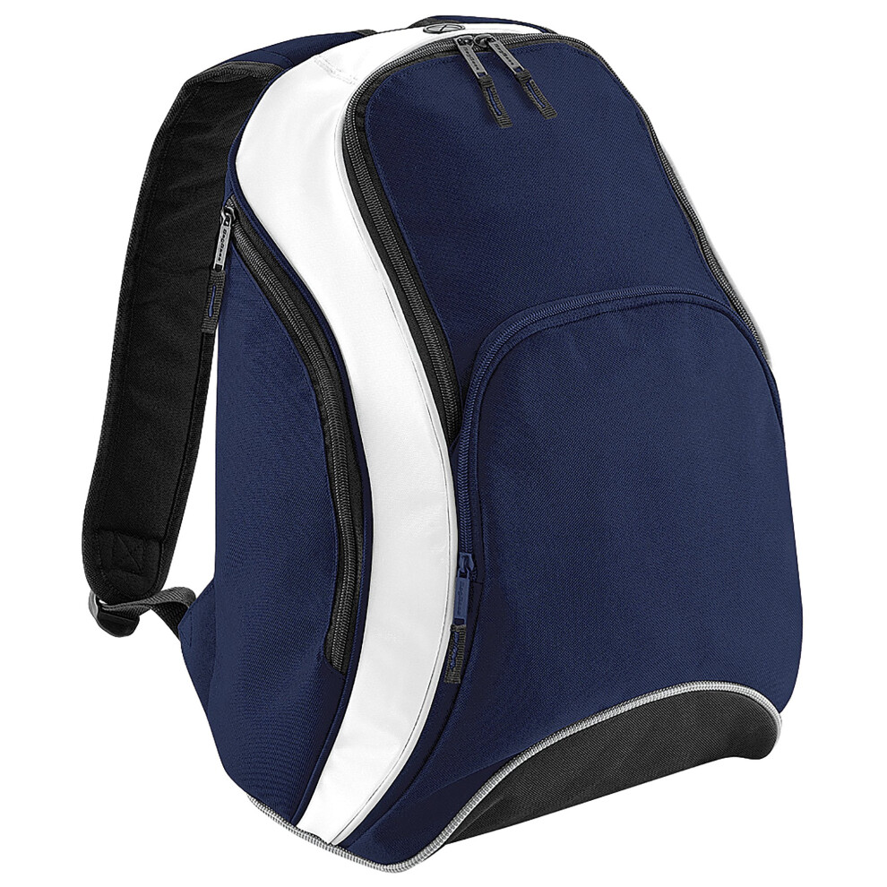 Bagbase Bg571fnwh Teamwear Backpack - French Navy/White, Medium
