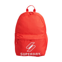 Superdry Women's Unisex Code Essential Montana Backpack, Bright Red, One size