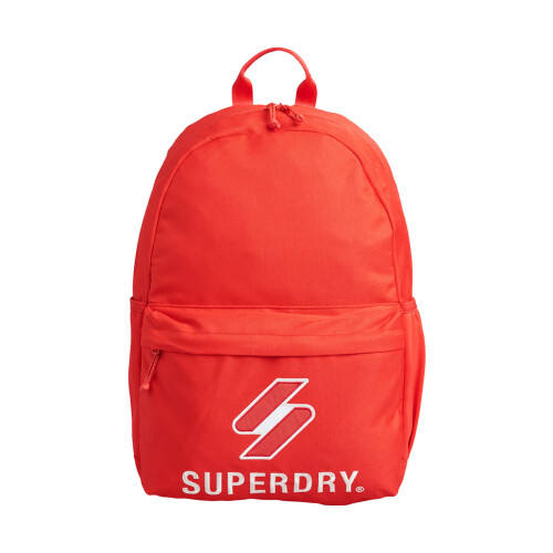 Superdry Superdry Women's Unisex Code Essential Montana Backpack, Bright Red, One size