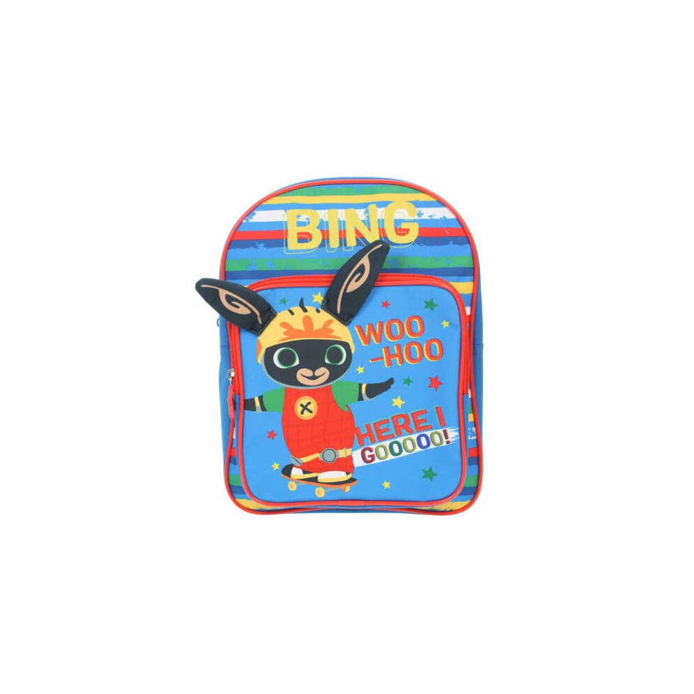 Bing Boys Deluxe Kids School Backpack With 3D Bunny Ears Kids Nursery Bag