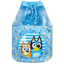 Bluey Swimming Bag Kids Beach Pool Swim Drawstring Backpack for Boys Or Girls Blue