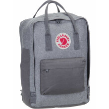 Fjallraven 23328-027 K?nken Re-Wool Laptop 15" Sports backpack Unisex Adult Granite Grey Size One Size