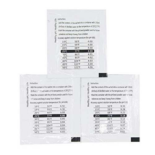 20 Pack PH Meter Buffer Solution Powder 4.01, PH Calibration Solution Packets for Precise PH Meter 2