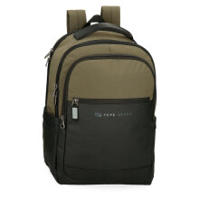 Pepe Jeans Jarvis Synthetic Adaptable Laptop Backpack, dark green, Daypack
