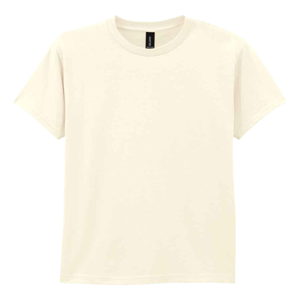 Gildan (5 Years, Off White) Childrens/Kids Cotton Heavy T-Shirt