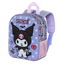 Hello Kitty Kuromi Rebel-Elite 3D Backpack, Mauve, 25 x 30 cm, Capacity 7 L