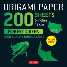 Origami Paper 200 sheets Forest Green 6quota Other Book