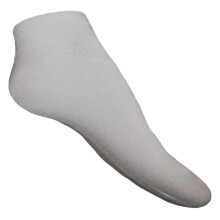 (UK 4-8, White) Panda Stick Womens/Ladies Bamboo Trainer Liner Socks (Pack Of 3)