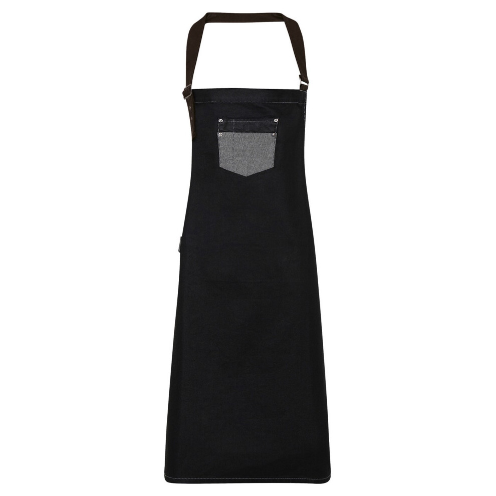 Premier (One Size, Black Denim) Division Bibbed Apron