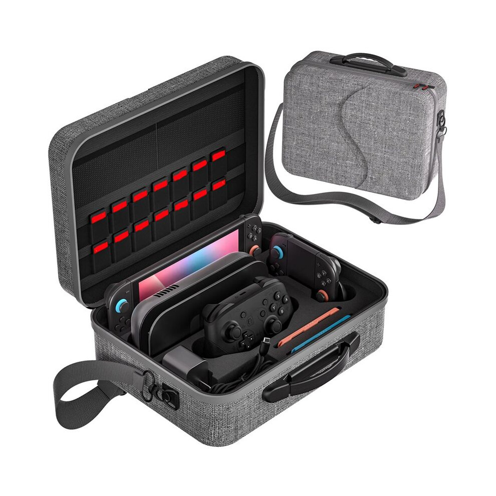 Bag For 2 Game Console Gamepad Controller Accessories Hard Case Storage Travel Suitcase Carrying Case,A 6033460470421