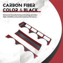 For BRZ/ GR86 Carbon Fiber Car Center Console CD Air Conditional Panel Trim Sticker Interior Accessories