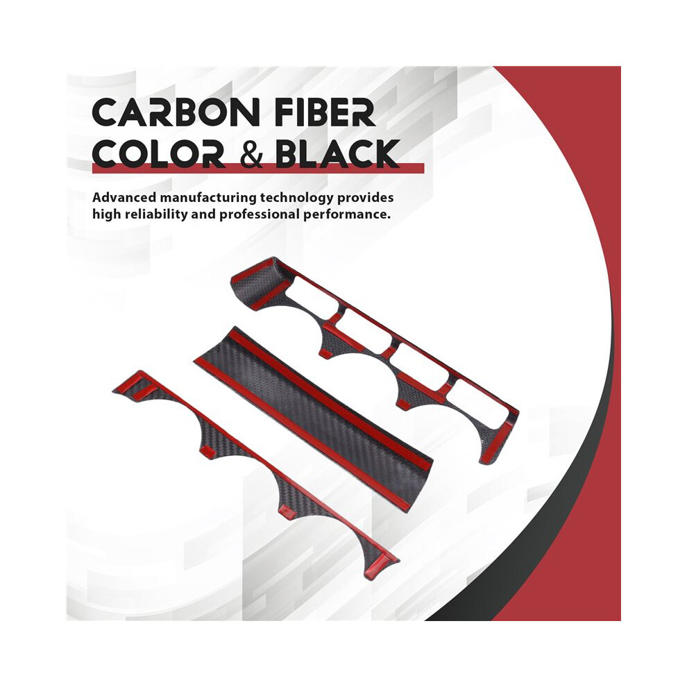 For Brz/ Gr86 Carbon Fiber Car Center Console Cd Air Conditional Panel Trim Sticker Interior Accessories 4712355553709