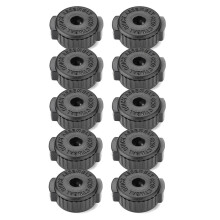 10PCS Placstic Cymbal Mates, Quick Release Cymbal Nut & Cymbal Mate for 8mm Threaded Cymbal Stands