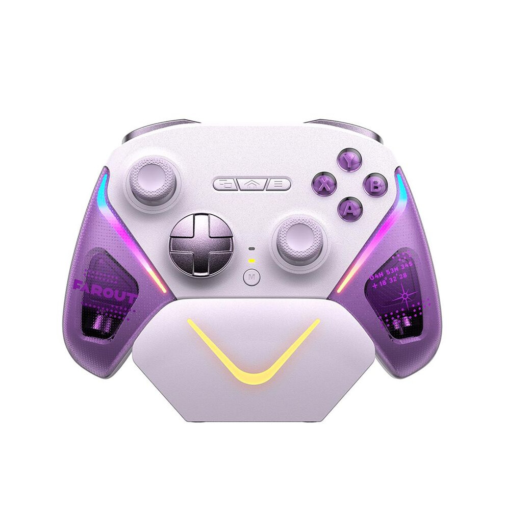 D10 Wireless Gamepad Rgb Controller For Pc//Phone/Steam Tmr Sticks Joystick Hall Effect Micro-Triggers B 4712780962350