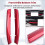 Car Front Bumper Lower Grille Trims Panel Red Accessories for  Cx-5 Cx5 2017-2021 Exterior Modification Car Styling 9