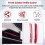 Car Front Bumper Lower Grille Trims Panel Red Accessories for  Cx-5 Cx5 2017-2021 Exterior Modification Car Styling 3