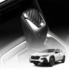 Real Hard Carbon Fiber Car Gear Shift Cover Sticker for Crosstrek Impreza 2024 2025 Interior Accessories