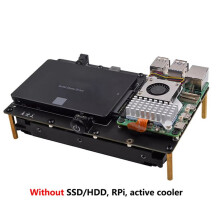 X1008 PCIe to 2.5 Inch HDD / SSD + 3.5 Inch HDD Shield for Raspberry Pi 5
