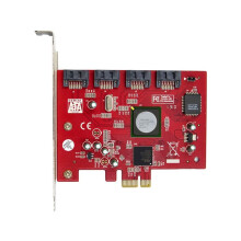 PCI-E X1 to 4-Port  3.0  Card Adapter with Silicon Image  2.0 III Converter for Enhanced Storage Solutions