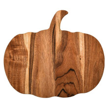 Tábua de Corte de Madeira em Formato de Abóbora de Halloween para Decoração de Cozinha, Tábuas de Corte com Alça, Tábuas, Travessa