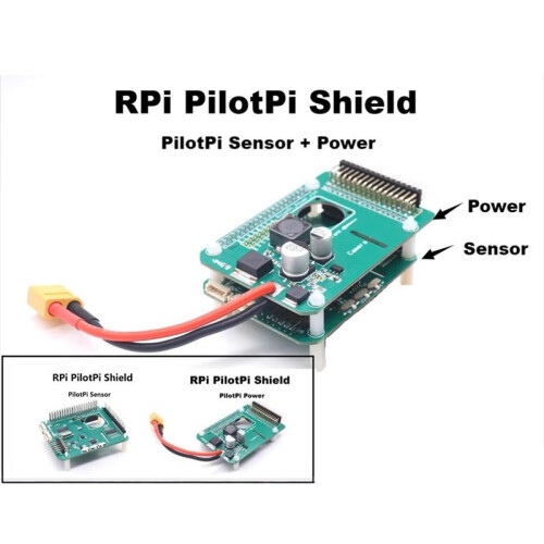 RPi PilotPi M8N Package Flight Control PX4 Firmware Sensor and Power for Raspberry Pi 32 Bit Autopilot Copter Plane 1