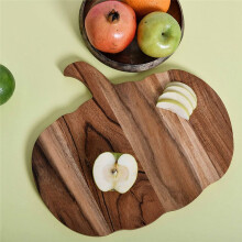 Halloween Pumpkin Shaped Wood Cutting Board for Kitchen Decoration,Cutting Boards with Handle,Boards, Serving Platter