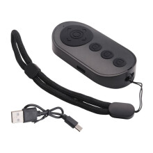 Wireless Camera Remote Control with Zoom for & Android, for Photo & Video, Smartphone Remote Clicker for TikTok