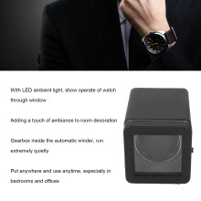 Black Single Watch Winder 4 Modes