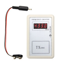 TéLéCommande Portative Compteur de FréQuence Sans Fil Testeur de Compteur NuméRique 250-450MHz pour Porte de Garage Automatique de Voiture
