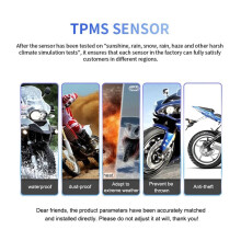 Wireless M3X Tire Pressure Monitoring System External Sensors Waterproof LCD Display Motorcycle Real TPMS