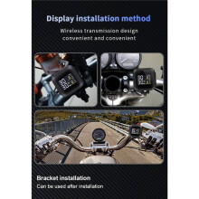 Sistema de Monitoramento de Pressão de Pneus Sem Fio M3X Sensores Externos Tela LCD À Prova D'Água TPMS em Tempo Real para Motocicletas